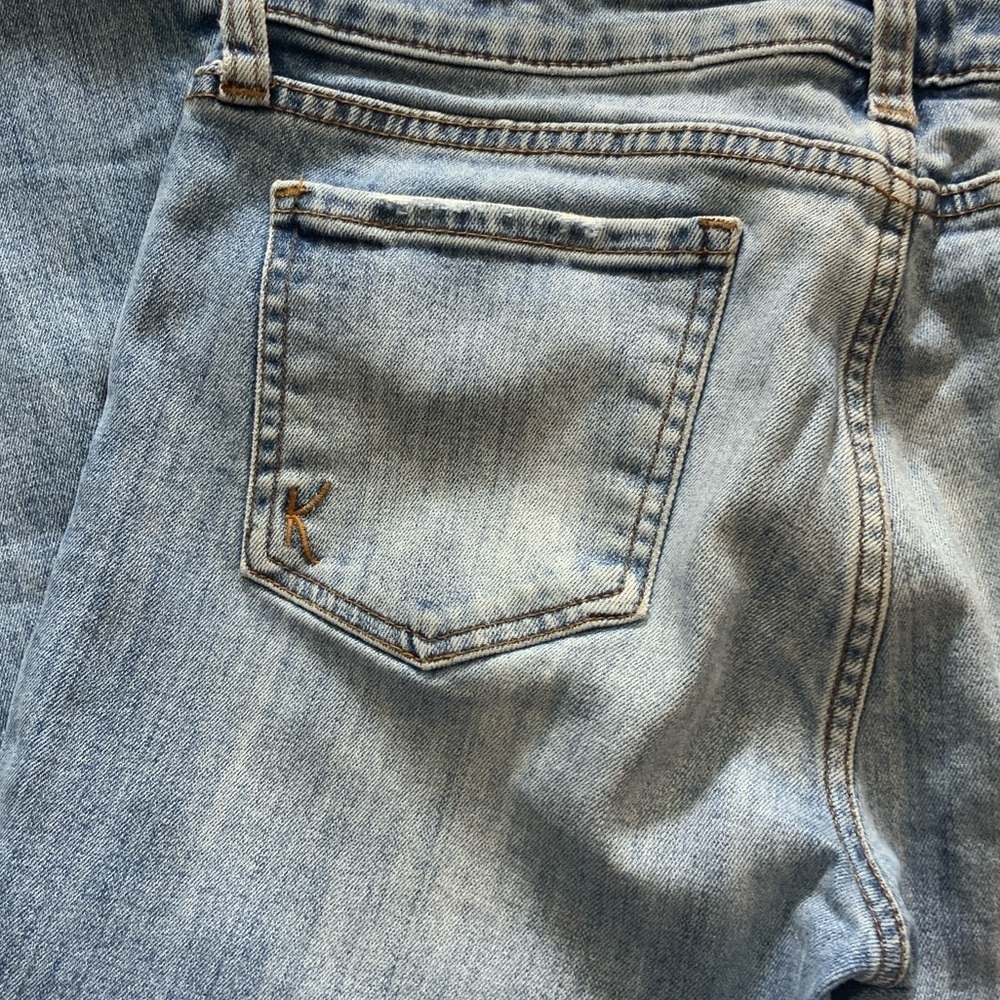 Kut from the Kloth Light Blue Ripped Boyfriend Jeans - Picture 9 of 12